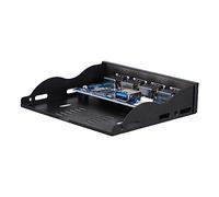 BRIGHTFUFU Panneau USB Acier Inoxydable avec Support à Broches pour Châssis De Floppy Disk Pratique pour Connexion Rapide