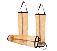 BRIGHTFUFU Paquet de Ramassage de Balles de Tennis en Maille de Nylon 3 Pièces Cordon Coulissant, Séchage Rapide et Rangement Pratique pour Accessoires de Sport Quotidiens