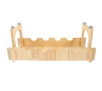 BRIGHTFUFU Petit Pont Suspendu en Bois pour Cage Robuste, Pont pour Animaux de Compagnie, Conçu pour Petits Animaux comme Hamsters et Chinchillas, Aire de Jeu et Repos