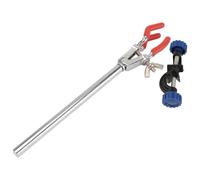 BRIGHTFUFU Pince à Flacon en Alliage de Zinc avec Support Clip pour Laboratoire, Ensemble de Pinces Polyvalentes pour Serrage de Fioles et Béchers, pour Expériences D'apprentissage