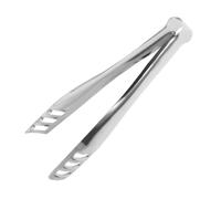BRIGHTFUFU Pince Acier Inoxydable pour Cuisine et Barbecue Pince Alimentaire Carrée Portable avec Poignée Ergonomique pour Griller Servir et Camping
