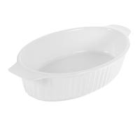 BRIGHTFUFU Plaque de Cuisson en Céramique Double Poignée, Résistance Haute Température, Fond Antidérapant, Compatible Micro-ondes Cuisine Quotidienne et Fêtes