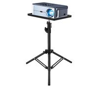 BRIGHTFUFU Podium avec Trépied pour Projecteur Réglable en Abs et Fer, Support Antidérapant avec Plateau, pour Usage au Sol Chevet