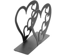 BRIGHTFUFU Porte-serviettes de Table en Fer Noir de Cœur Design Élégant, Support Pratique et Autoportant pour Tables à Manger et Cuisines