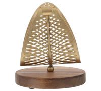 BRIGHTFUFU Porte-Serviettes en Métal Doré Vieilli à Motif Feuille Ajourée Support de Table pour Serviettes en Papier Rangement Pratique Cuisine Restaurant et Buffet 1 Pièce