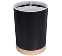 BRIGHTFUFU Porte-Ustensiles Noir Seau Égouttoir, Rangement à Compartiments pour Couverts, Baguettes et Cuillères, Accessoire Cuisine Fonctionnel