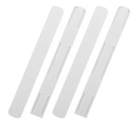 BRIGHTFUFU Rails de Tiroir Coulissant Dressing Auto-adhésifs Blancs en Hips, Facile à Installer Forte Capacité de Charge, Kit de 4 Pièces pour Rangement la Cuisine et Chambre