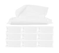 BRIGHTFUFU Recharge de Mouchoirs pour Voiture Lot de 10 Paquets Papier de Soie Blanc Format Voyage pour Intérieur Voiture et Conduite Design Élégant et Grosse Capacité