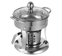 BRIGHTFUFU Réchaud à Portable Acier Inoxydable pour Camping Cuisinière Compacte Personnes Résistant pour Cuisine Extérieur et Pique