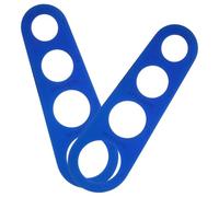 BRIGHTFUFU Règle à Pâtes en Acier Inoxydable 4 Trous, Outil de Mesure Cuisine Facile à Utiliser, Lot de 2 Pièces pour Mesurer Portions de Spaghettis Cuisine