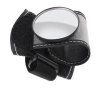 BRIGHTFUFU Rétroviseur de Vélo Dragonne, Rétroviseur de Sécurité pour Vélo, Miroir Convexe Noir en Nylon, Vue Arrière Large, pour Cyclistes, Cyclisme et Balade
