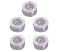 BRIGHTFUFU Ruban de greffage en PE Blanc, 5 Rouleaux Extensibles Auto-adhésifs, Film pour réparation et Protection des greffes en extérieur