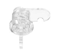 BRIGHTFUFU Serrure à Came de Vitrine en Acrylique Transparent, 1 Set, Verrou de Vitrine Avec Clé, Pour Armoires et Meubles, Usage Domestique