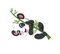 BRIGHTFUFU Stickers Muraux Panda en Pvc pour Chambre D'garçon et Filles, Autocollants Décoratifs Faciles à Enlever et Sécurisés, pour Fenêtres et Murs