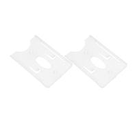 BRIGHTFUFU Support Plastique Porte-Cartes Transparent Lot de 2 Ventouses pour Pare-Brise Adapté aux Titulaires de Permis en Zone Résidentielle