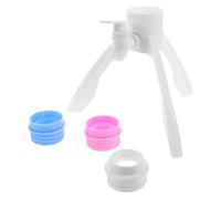 BRIGHTFUFU Support Triangulaire pour Distributeur d'Eau en ABS Support pour Bouteille d'Eau Minérale Compatible Bonbonne Compact pour Maison Bureau et Camping 3 Embouts Inclus