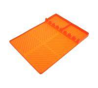 BRIGHTFUFU Tapis Silicone Pour Barbecue Tapis De Spatule Et Égouttoir Support Pour Ustensiles De Cuisson Accessoire De Cuisine Pour Maintenir Ordre Lors Préparation Des Grillades