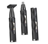 BRIGHTFUFU Tondeuse Poils Nez Électrique USB Rechargeable Sécurité Sans Tiraillement Multi-usage pour Hommes Mini Coupe Sourcils Portable Noir