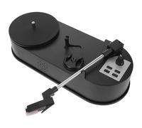 BRIGHTFUFU Tourne-Disque Alimentation USB Noir Haut-Parleur Intégré Vinyle avec Lecteur de Musique Rétro Minimaliste et Décoration et Fêtes la Maison