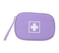 BRIGHTFUFU Trousse de Secours Portable Oxford Trousse de Voyage pour Remède Pourpre, Compartiments Internes Clairs, Poignée, pour Paquet à Dos et Sports