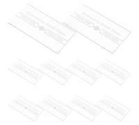 BRIGHTFUFU Verre de Remplacement pour Alarme Incendie Manuel, Lot de 10 Pièces, Verre Résistant la Chaleur, Brisable en Cas D'urgence pour Dispositif de Sécurité Incendie