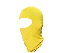 BrightGlow Cagoule d'été à couverture complète Balaclava UV Protection Respirant Masque de visage Masque de moto Camouflage Masque coupe-vent pour hommes et femmes, jaune, taille unique