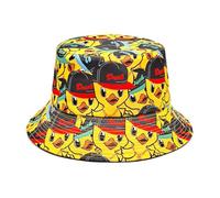 BrightGlow Chapeau de pêcheur unisexe avec petit canard jaune tendance - Chapeau de soleil pliable - Chapeau seau - Respirant - Pour l'extérieur - Pour homme et femme, Jaune #8, taille unique