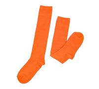 BrightGlow Chaussettes longues rayées pour enfants Chaussettes hautes Chaussettes de Noël Rayées Chaussettes hautes Chaussettes hautes Filles Chaussettes hautes à rayures Chaussettes de sport, Orange