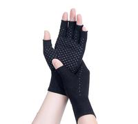 BrightGlow Lot de 2 paires de gants d'arthrose - Gants de compression - Gants de cyclisme - Gants rembourrés - Mitaines d'extérieur antidérapantes - Mitaines pour le sport, Noir , XL