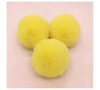 BrightGlow Lot de 30 pompons en fourrure synthétique 8 cm pour le bricolage - Grands pompons en fourrure synthétique - Pompons pour le bricolage - Pompons en fourrure synthétique - Pour bonnet, beanie