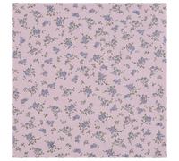 BrightGlow Tissu en coton au mètre - Motif floral - Vintage - Tissu en coton à coudre - Avec motifs floraux - Petites fleurs - Rétro - Tissu décoratif - Rose - 300 x 148 cm