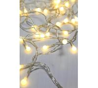 Brightium 100 ampoules LED blanches, idéales pour l'éclairage décoratif lors de fêtes et d'événements.