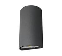 Brightium Applique LED Luxe semi-circulaire grise IP54 6 W. Parfaite pour éclairer vos espaces avec style et efficacité. Design moderne avec résistance à l'eau, idéale pour l'intérieur et l'extérieur.