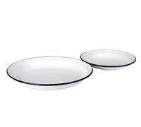 Brightium Assiette creuse en céramique blanche, diamètre de 28 cm, idéale pour servir des soupes et des ragoûts, résistante et adaptée à un usage quotidien.