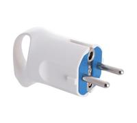 Brightium B1179788 Prise avec poignée blanche, design ergonomique, manipulation facile et connexion sécurisée, idéale pour un usage domestique et électrique, Image