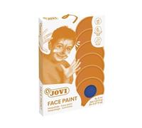 Brightium Coffret de Maquillage - hypoallergénique, 6 flacons de 8 ML, Base grasse, Application Facile, Grande Couverture, mélangeables, sans paraben ni allergènes, Couleur Bleu foncé