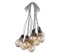 Brightium Globe avec bande lumineuse LED noire, 10 lumières, idéal pour la décoration et l'ambiance lors d'événements et de célébrations.