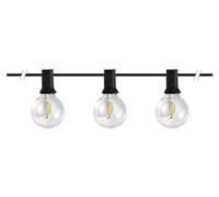 Brightium Guirlande LED solaire de 10 ampoules, 1,5 W, idéale pour les décorations extérieures et les fêtes, fonctionnelle et économe en énergie.