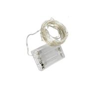 Brightium Guirlande lumineuse LED à piles 3AA 3 m, matériau PVC et cuivre, couleurs RGBY, idéale pour la décoration et l'ambiance festive.