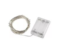 Brightium Guirlande lumineuse LED en fil de cuivre de 10 m - Blanc chaud - Alimentation par batterie 3AA - Idéale pour la décoration et l'ambiance