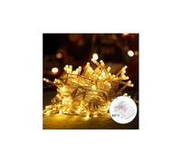 Brightium Guirlande lumineuse LED plate, 3 piles AA, 2 m, lumière blanche chaude, idéale pour décorer les fêtes ou créer des ambiances chaleureuses.