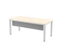 Brightium Jupe métallique Grise pour Table de Bureau, série exécutive, 180 cm de Long, Design Moderne et résistant. Idéal pour améliorer l'esthétique des espaces de Travail. #