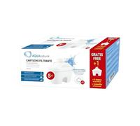 Brightium Lot de 5 filtres à pichet + 1 filtre de rechange pour filtration de l'eau, éliminent les impuretés et améliorent le goût de l'eau potable.
