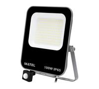 Brightium Projecteur LED 100 W avec capteur, éclairage froid, idéal pour les présentations et le home cinéma.