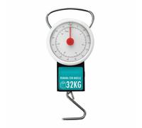 Brightium Romana à Ressort 32 kg avec Horloge et flexmètre, idéal pour mesurer Le Poids et la Longueur dans Les travaux de Construction et de Transport.