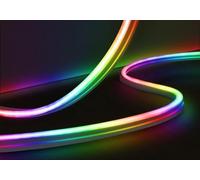Brightium Ruban LED RVB néon 4,80 W/m, réglable, IP44, 5 m, polyvalent pour décoration et ambiance intérieure et extérieure.