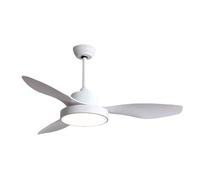 Brightium Ventilateur DC 48 W 4080 lm blanc 3 pales 39/54 x 120 x 120 cm 3000-4000-6000 K avec télécommande, mémoire et minuterie pour climatisation et confort.