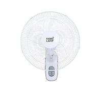 Brightium Ventilateur mural oscillant 3 vitesses 50 W avec télécommande, 5 pales transparentes et minuteur, idéal pour rafraîchir les espaces.
