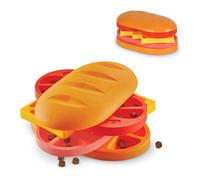 BrightKins Casse-tête Distributeur de friandises pour Chiens, en Forme de Sandwich tournant, Jeu interactif, favorise la Stimulation intellectuelle, Permet de ralentir Les Prises Alimentaires