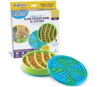 Brightkins Circle Slow Feeder et Tapis à lécher, Planche de Puzzle d'extérieur, Jouets interactifs pour Chien, Anniversaire de Chien, Bols d'enrichissement, Dentition et Mastication pour Chiot